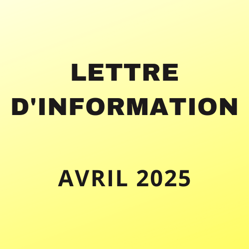 Lettre d'information - Avril 2025